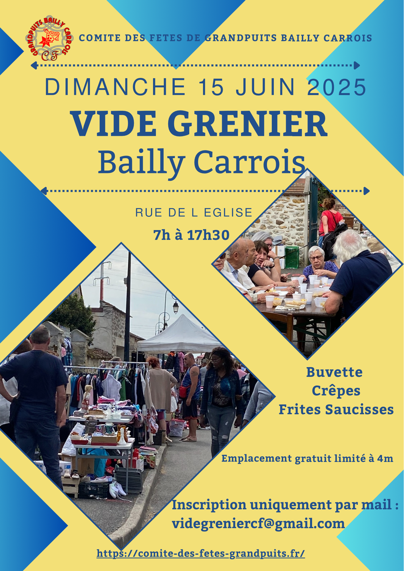 Affiche vide-grenier Grandpuits