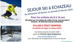 Affiche Séjour Ski Échazeau 2025 - PDF