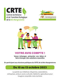 CRTE Réunions publiques - Flyer