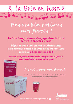 Affiche Collecte La Brie en Rose