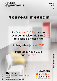 Affiche Nouveau Médecin Maison de Santé Nangis - PDF