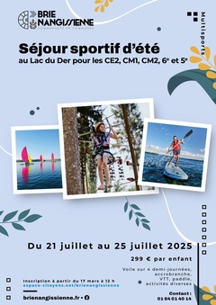 Flyer Multisports Séjour Été 2025 - PDF