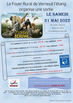Sortie Beauval - affiche