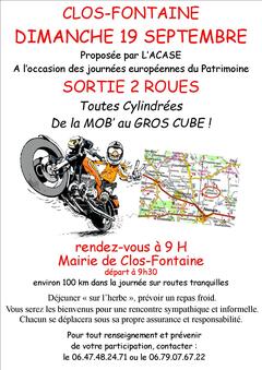 Sortie Moto - affiche