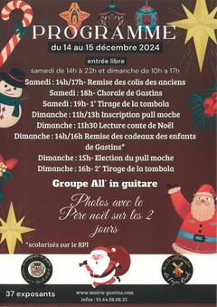 Marché de Noël 2024 - Gastins - Programme