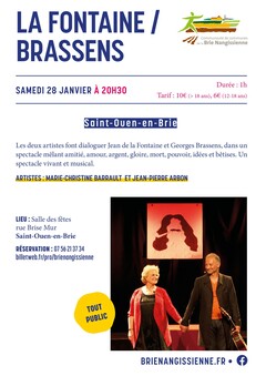 La Fontaine / Brassens - Affiche