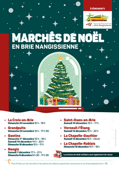 Affiche Marchés de Noël 2024