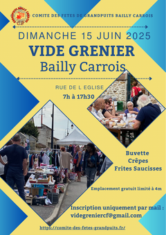 Affiche vide-grenier Grandpuits