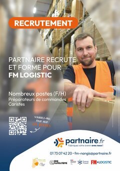 Partnaire recrute pour FM Logistic - Affiche
