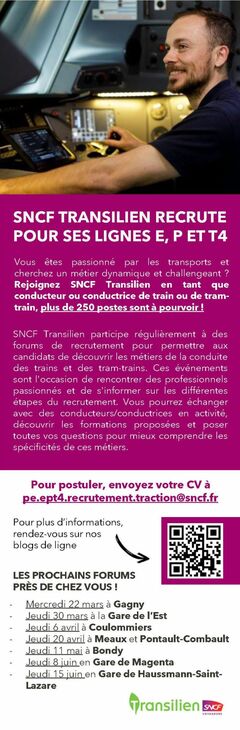 Recrutement Transilien